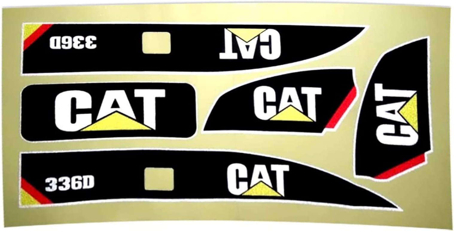 LinzhenSticker Set Channel RC Excavator Amewi 1:14 Decals for Huina 580 1580 TR-211m 23
