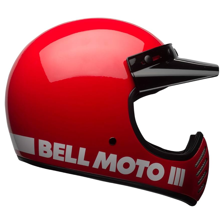 BELL MOTO III ヘルメット レッド LG Amazon.com: BELL Moto-3 Helmet (Gloss Red Classic - Large