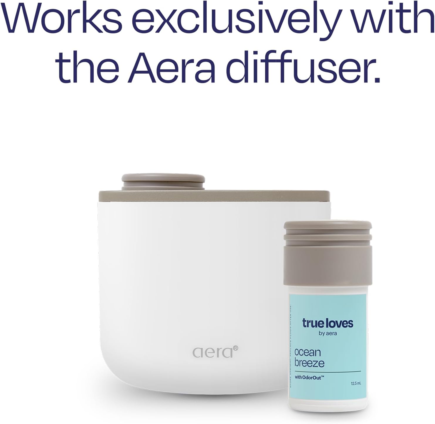 Aera True Loves Ocean Breeze - Deodorizing Home Fragrance Scent Refill for Pet Odor - Notes of Sea Air - 12.5mL - For Use With Aera Diffuser (Sold Separately)