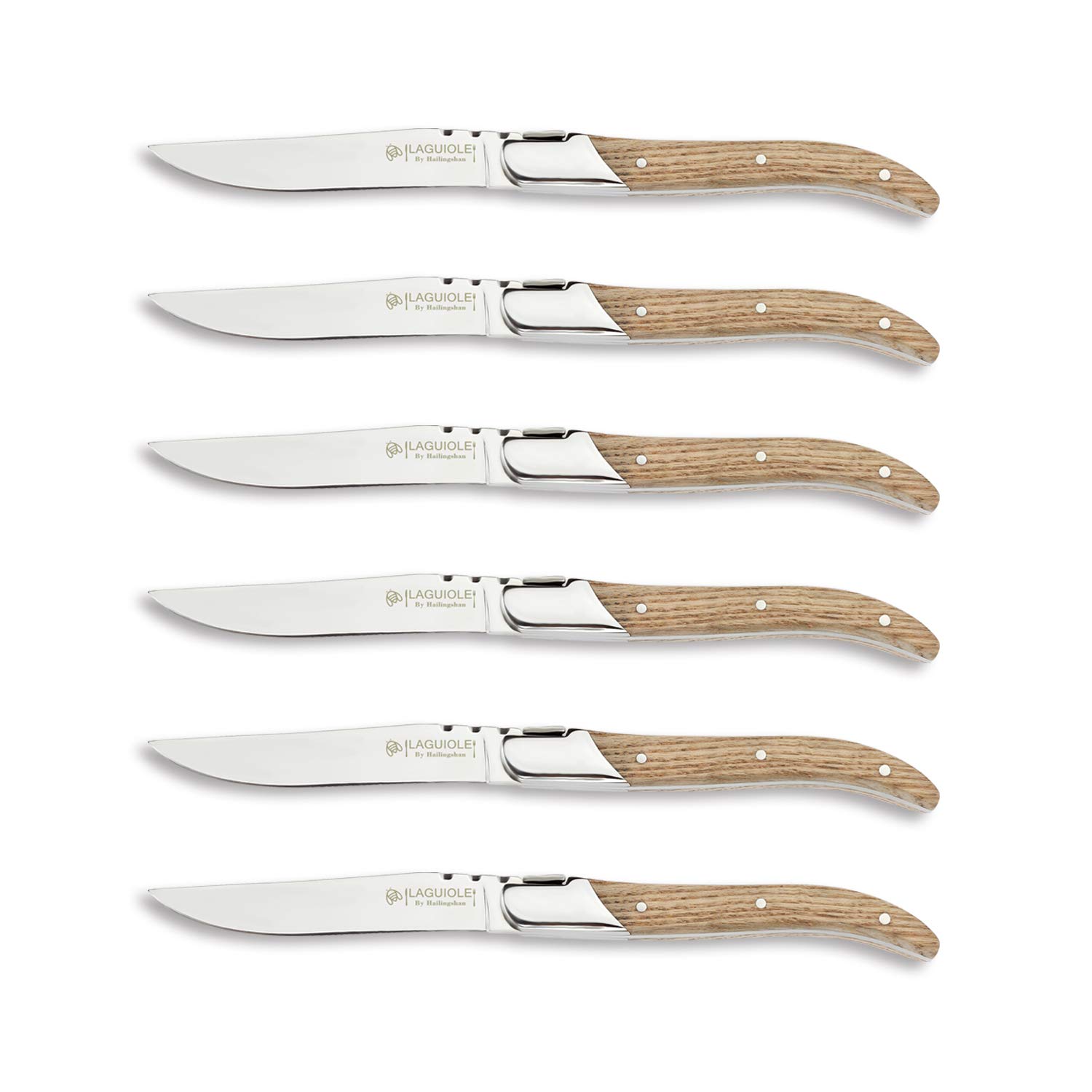 Buy Laguiole by Hailingshan 6Piece Stainless Steel Steak Knives Set