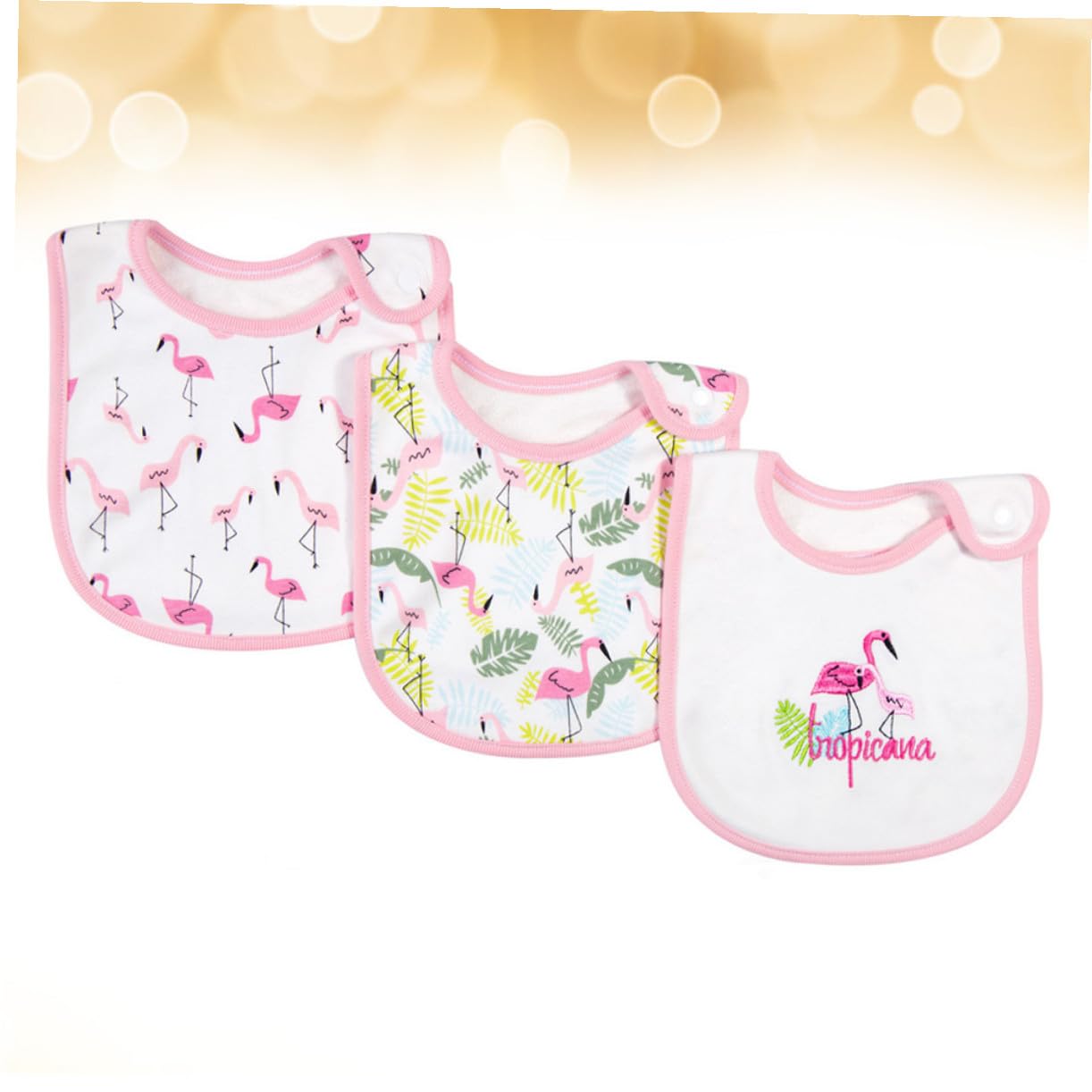 VICASKY 9 Piezas toalla de saliva baberos bebe babero bebe de algodón impermeable s infantiles s de bandana para s recién nacidos sencillo rosa