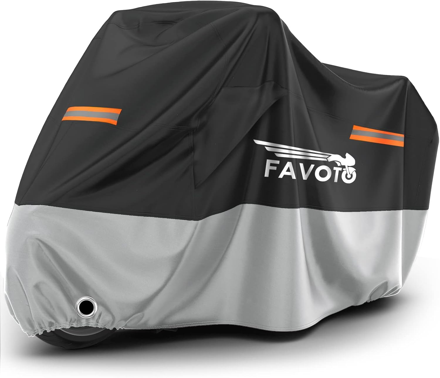 Favoto Motorcycle Cover Waterproof with Air Vents Universal