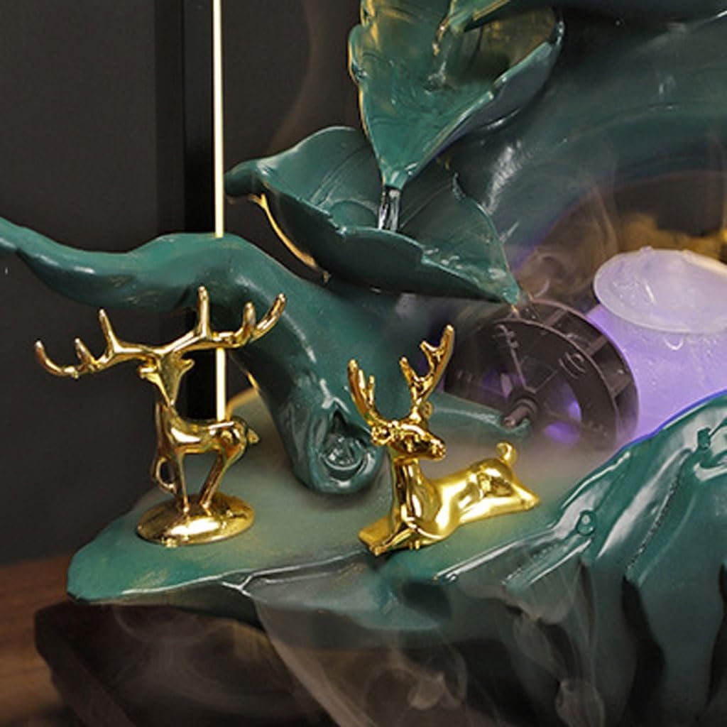 Indoor Fountain Lighting Water Ornaments Water Circulation Humidification Fountain Living Room Porch Office Desktop Tabletop Fountain