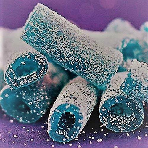 Sour Punch Bites, Sweet Chewy Candy, Blue Raspberry Flavored Sour Candy, 5Oz Bag (12 Pack) (8730) #TOP3