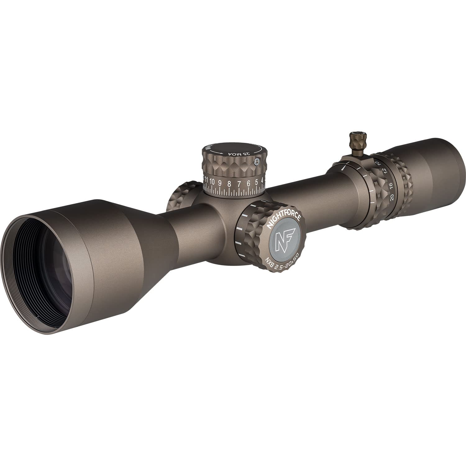 Nightforce NX8 2.5-20X50mm 8X Zoom Range Ultra-Compact Rugged Razor-Sharp Hunting Scopes | Various Reticle Options