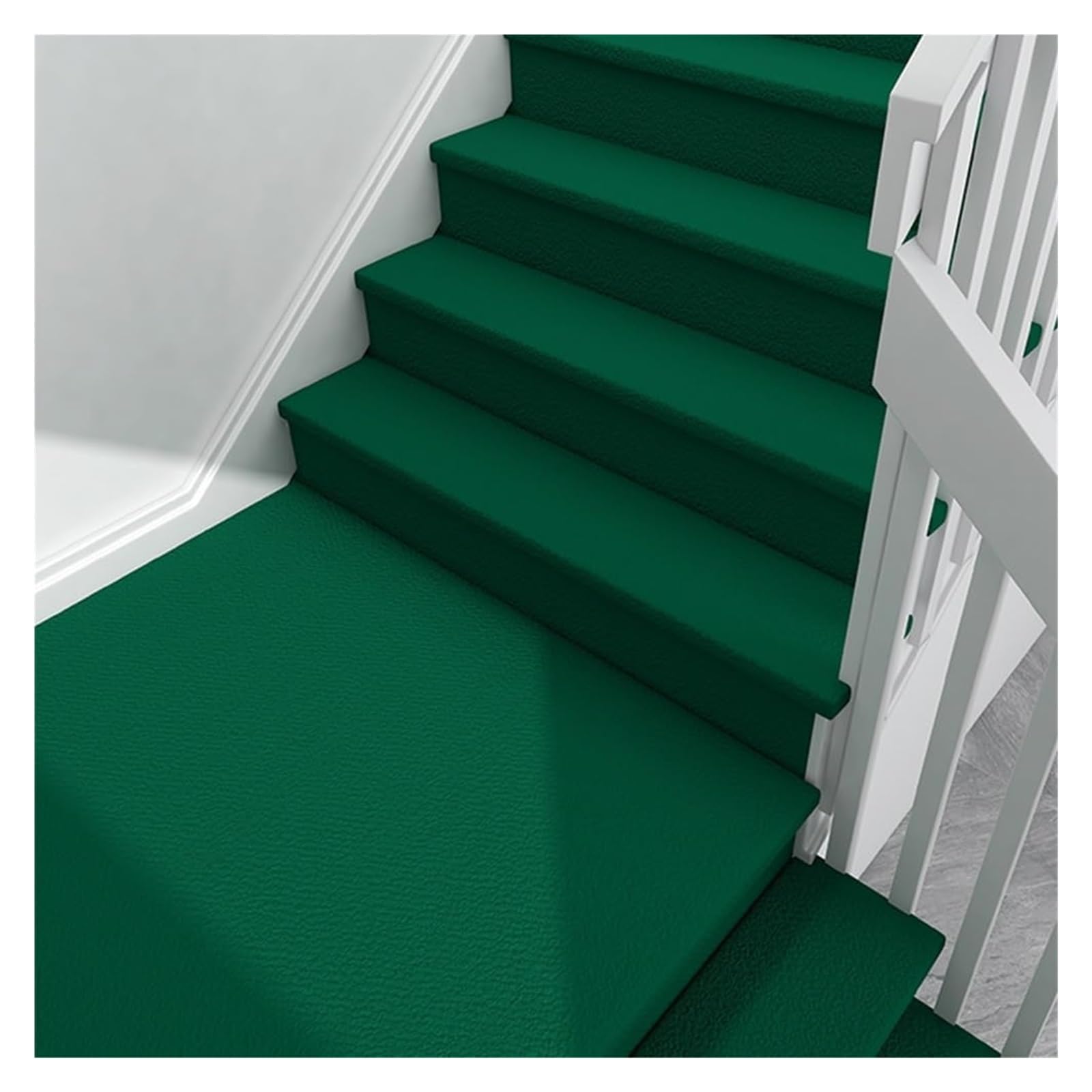 Alfombra para escaleras de madera y cemento en rollo verde autoadhesivo de 8mm