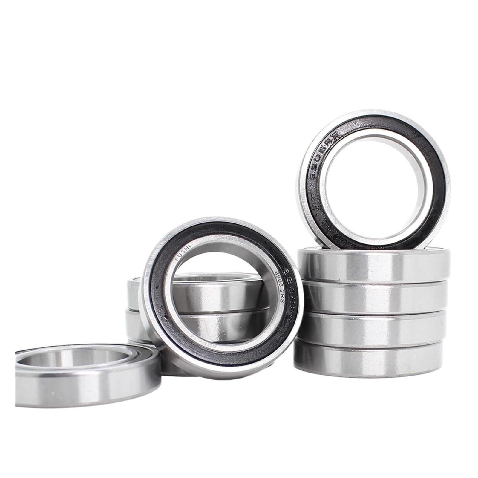 Bearing, 6906-2RS Bearing ABEC-1 30x47x9 Mm Thin Section 6906 2RS Ball Bearings 6906RS 61906 RS 10Pcs Wear Resistance