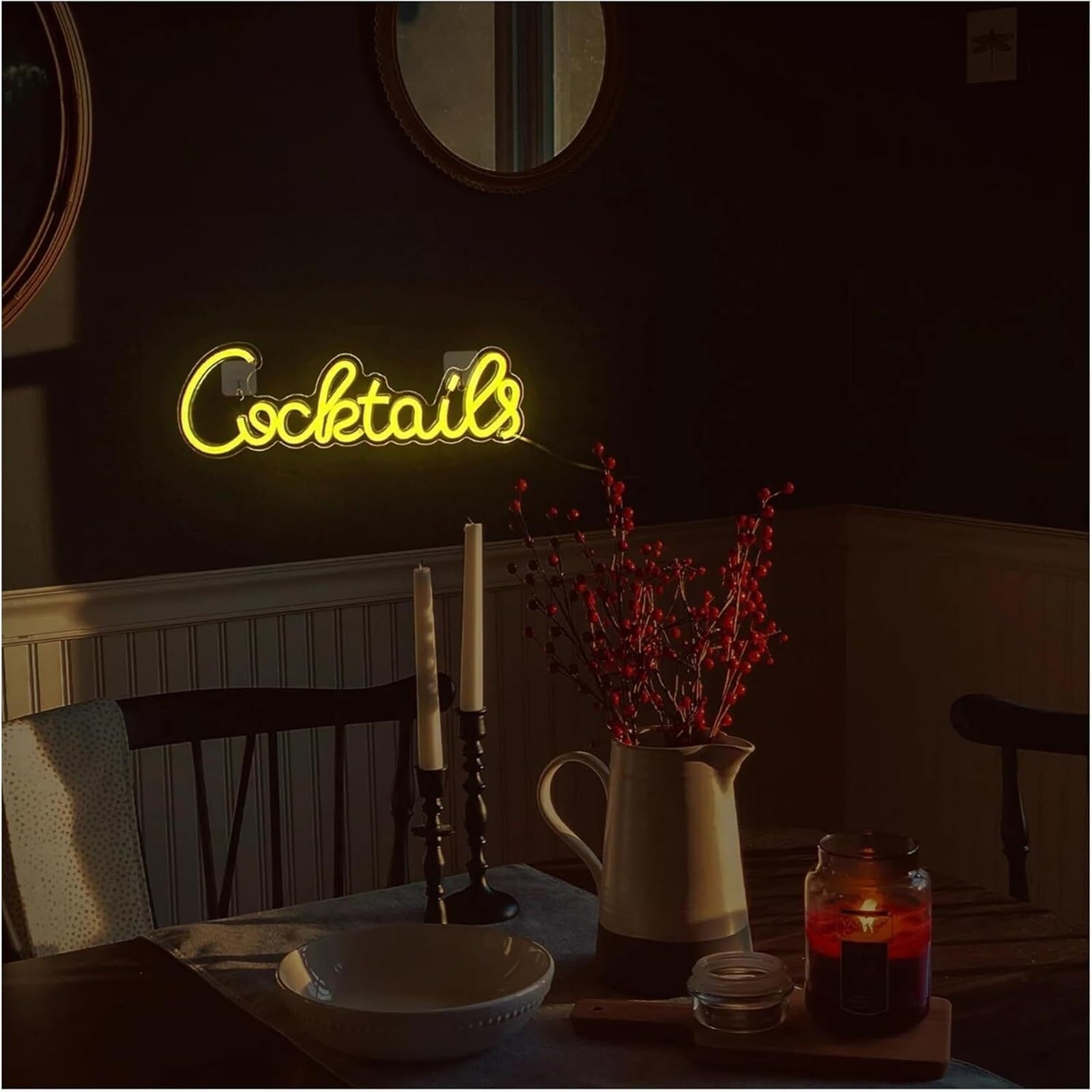 Regalo creativo per insegne al neon Insegna al neon con lettere colorate per interni, illuminazione per cocktail, decorazioni murali, uomo