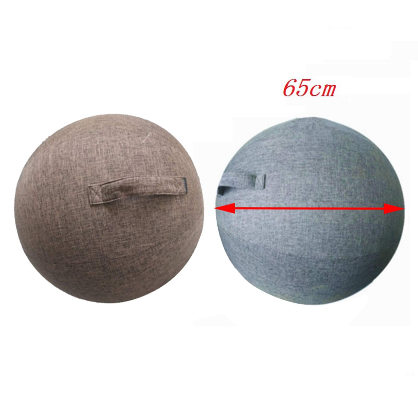 Housse De Protection Pour Ballon De Yoga 65cm Tubayia - Anti-dérapant, Coton/Lin