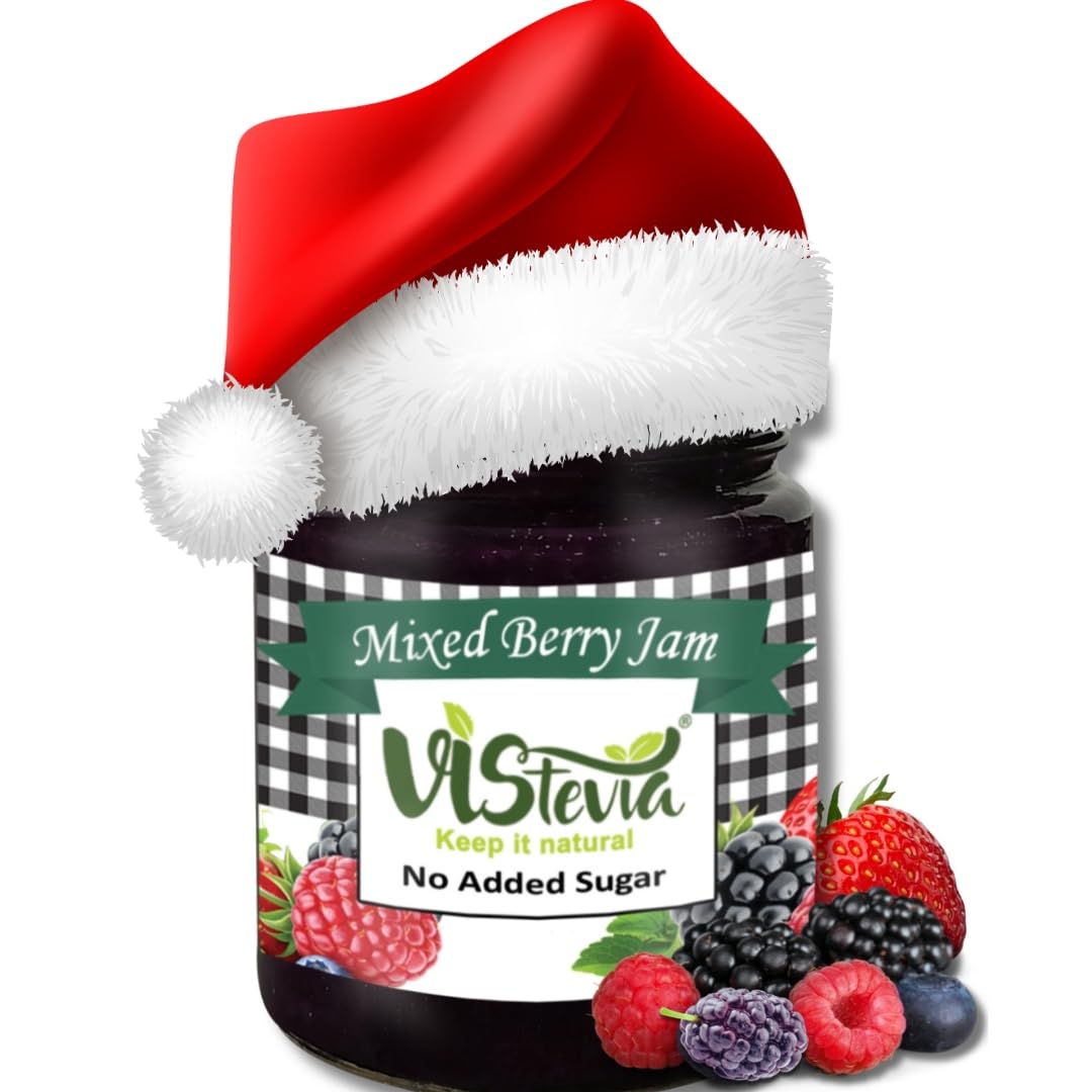 Vistevia Sugar Free Mixed Berry Jam, Diabetic and Keto Friendly - Sweetened Naturally with Stevia, More Than 60% Berries Content - Tastes Delicious - Pack of 1 (220GM ) (B09MHLHFK8) Amazon Price History, Amazon Price Tracker