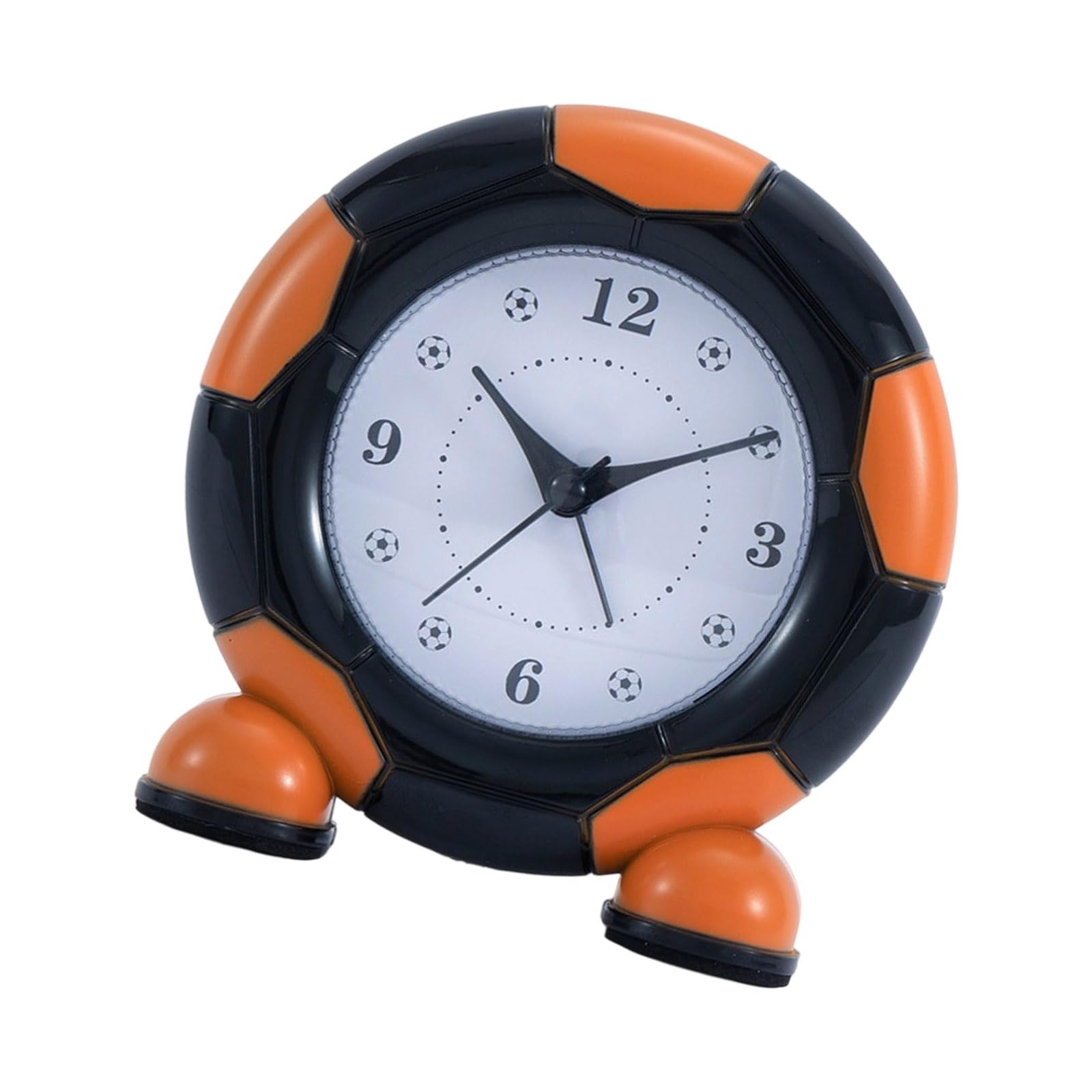 Carotoe B Kids Edroom Soccer Design Analog Alarm Clock Quiet Sweeping Movement Attery Operated Edsides Essential Accessories Quiet Alarm Clock For Edroom