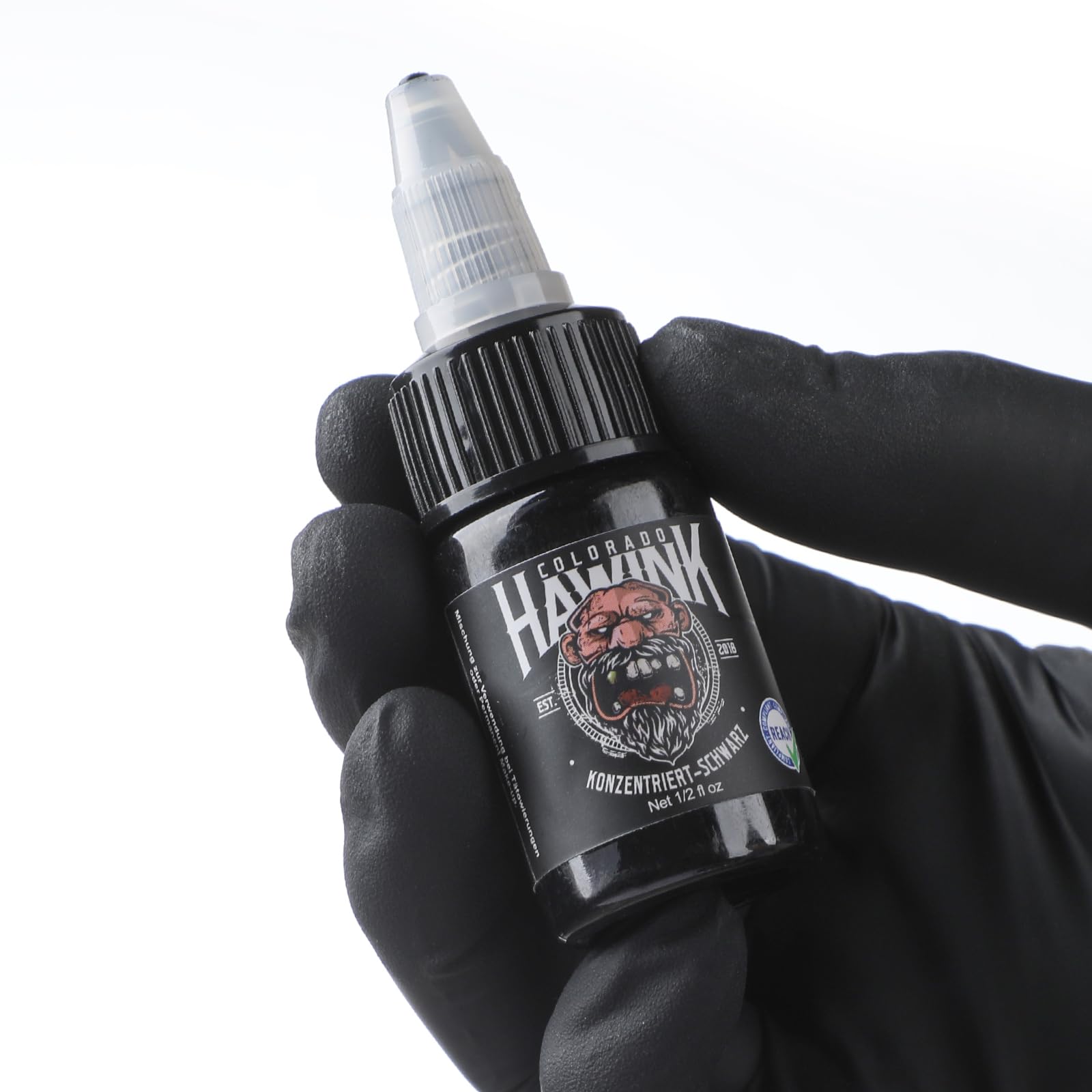 HAWINK Profesjonalna farba do tatuażu Black 1/2oz (15 ml) skoncentrowany czarny tusz do tatuażu akcesoria TI203DE-15-002