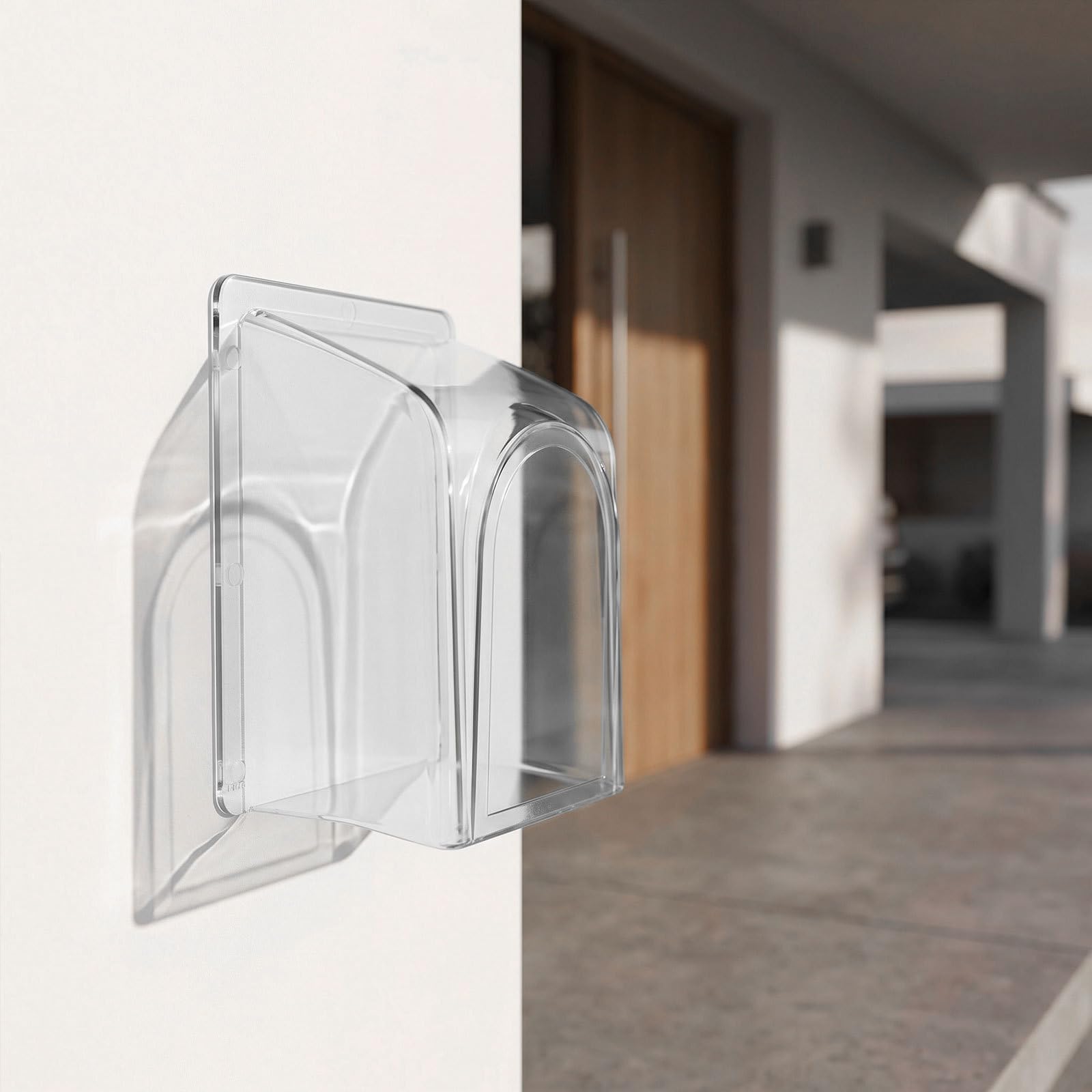 2 Stück Transparente Abdeckung für Außentürklingel