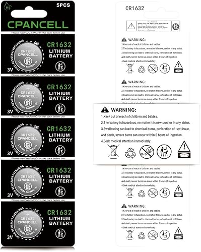 Miniatura 9 de CPANCELL Batería CR1632 Batería de litio de 3 voltios Batería de botón 1632 (paquete de 10)