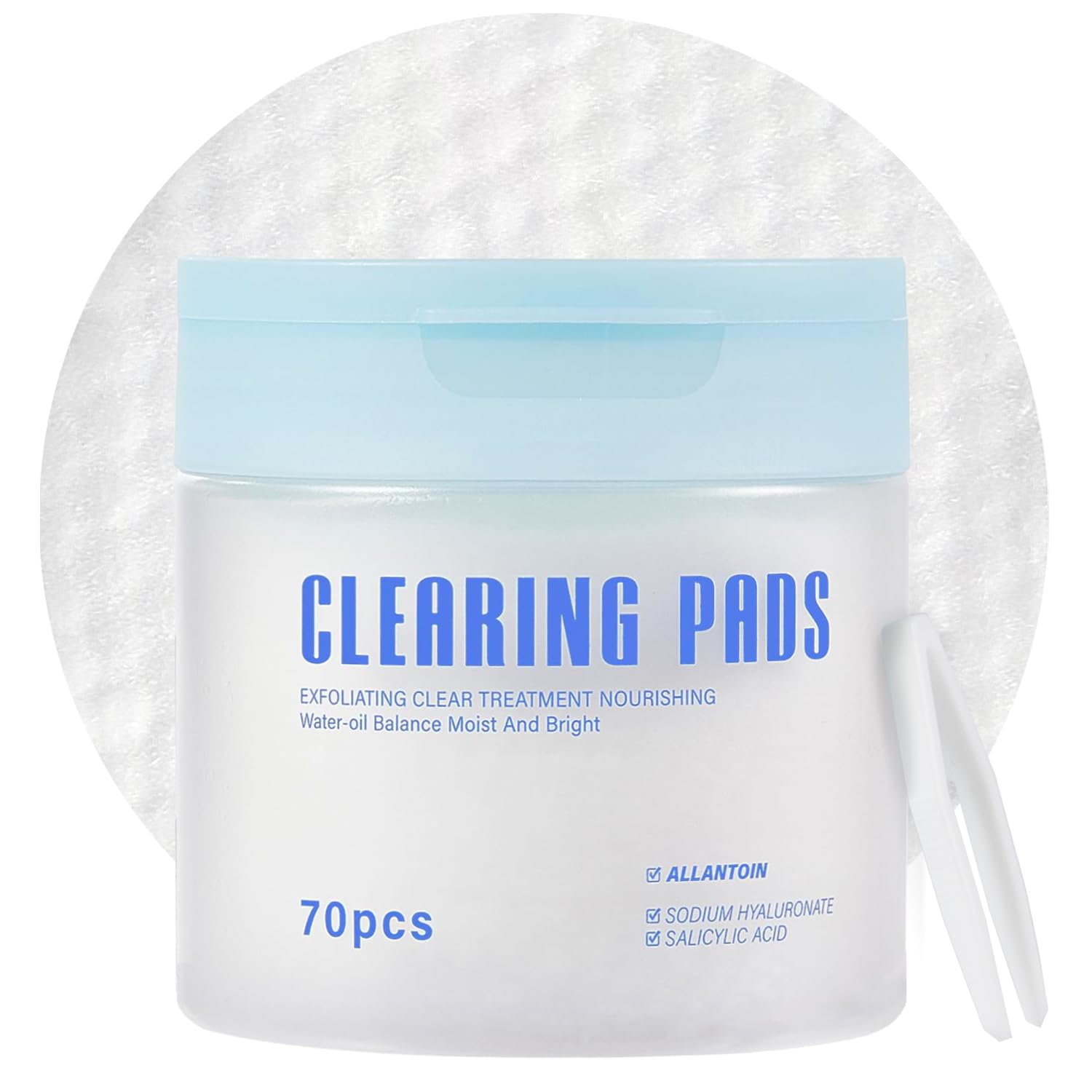 Shodu Salicylic Acid Toner Pads Face Care, Gentle Pore Shrinking Face Exfoliator Toner Pads, Soothing Skin Care Dual Texture Salicylic Acid Pad, Oil