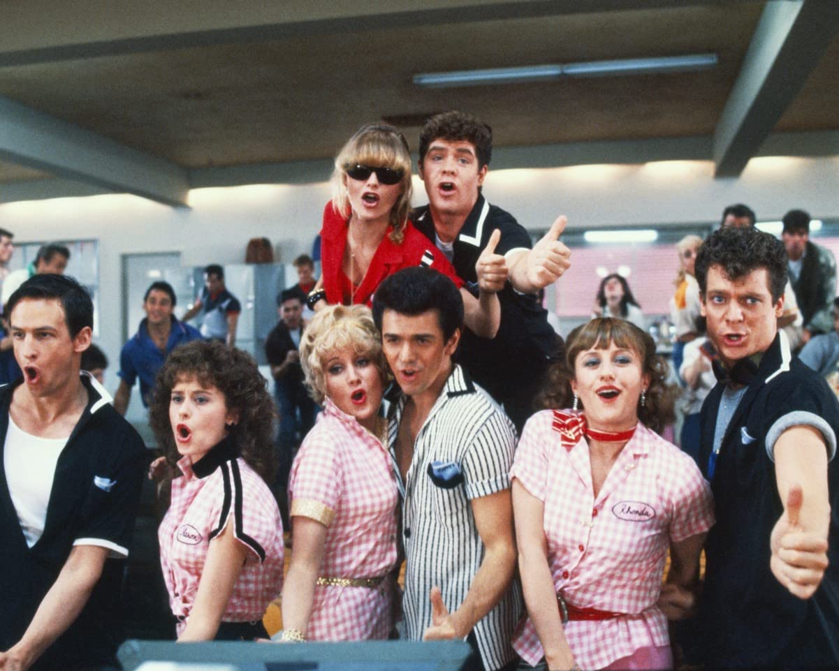 Worldphotographs Green Grease 2 (1982) Michelle Pfeiffer, Adrian Zmed, Leif Peter Frechette, Christopher Mcdonald 10X8 Photo