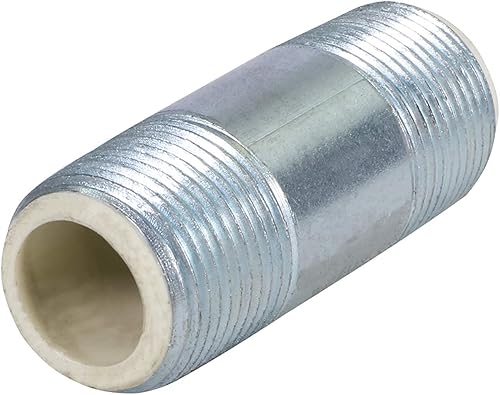 Midline Valve EOUU1140 Instalación de tubería de pezón dieléctrica con revestimiento PEX Conexiones MIP de 1-1/4 '' Acero galvanizado largo de 4