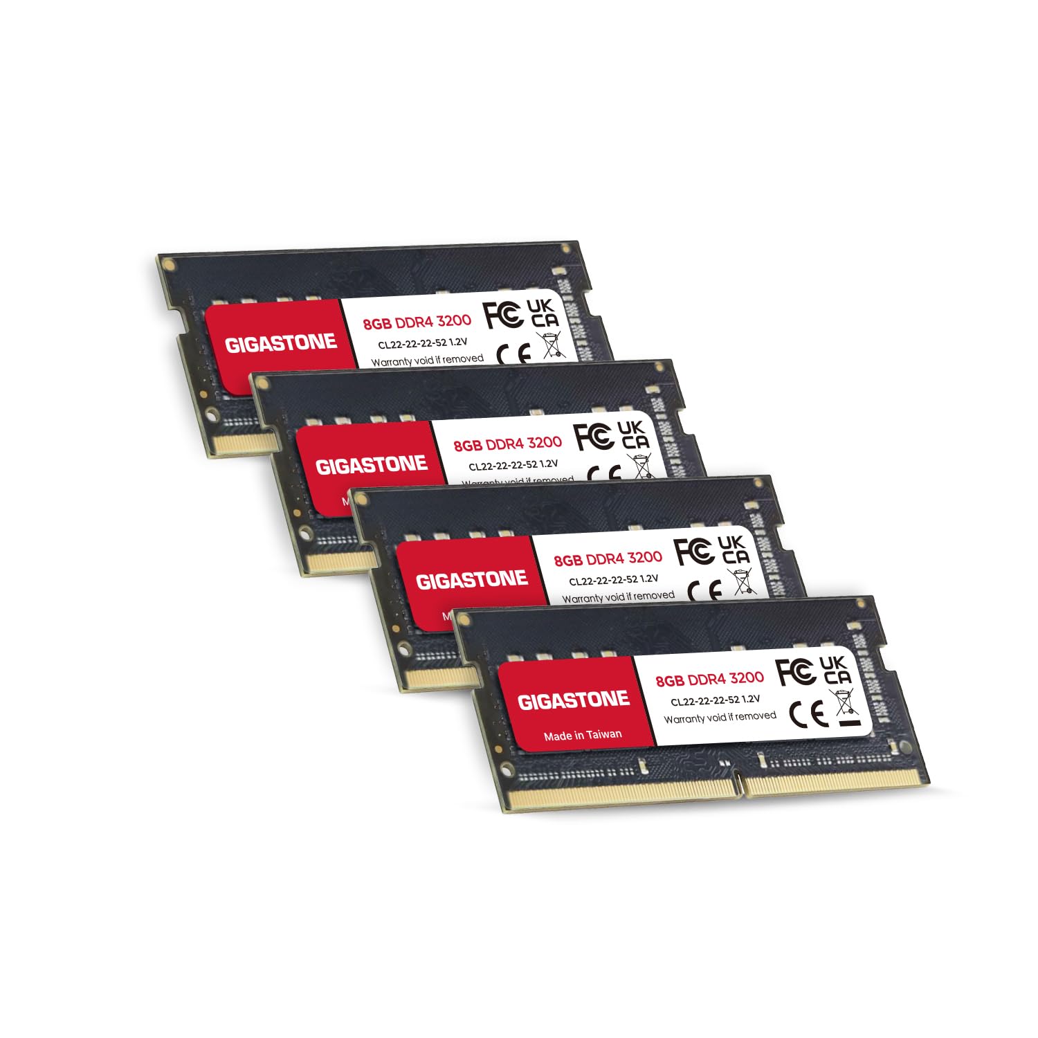 DDR4 Laptop RAM】 GIGASTONE 32GB (4x8GB) DDR4 3200MHz (PC4-25600