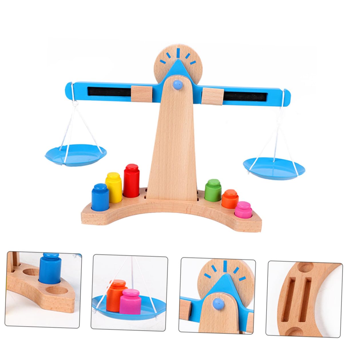 NOLITOY Juguete Educativo de Madera Infantil de Cálculo para Niñas Desarrollo Cognitivo y Coordinación Mano-Ojo