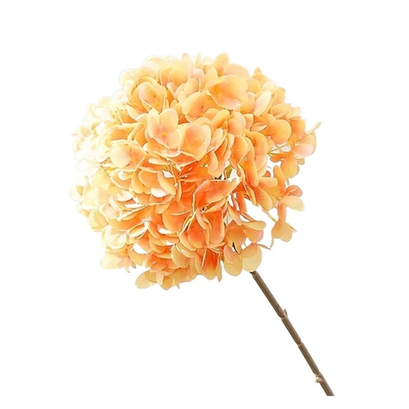 HamPaesk 1/2Pcs 75cm Artificial Flowers Wedding Bouquet For Home Room Decoration DIY Craft Wreath Gifts Accessories(Orange,2Pcs)