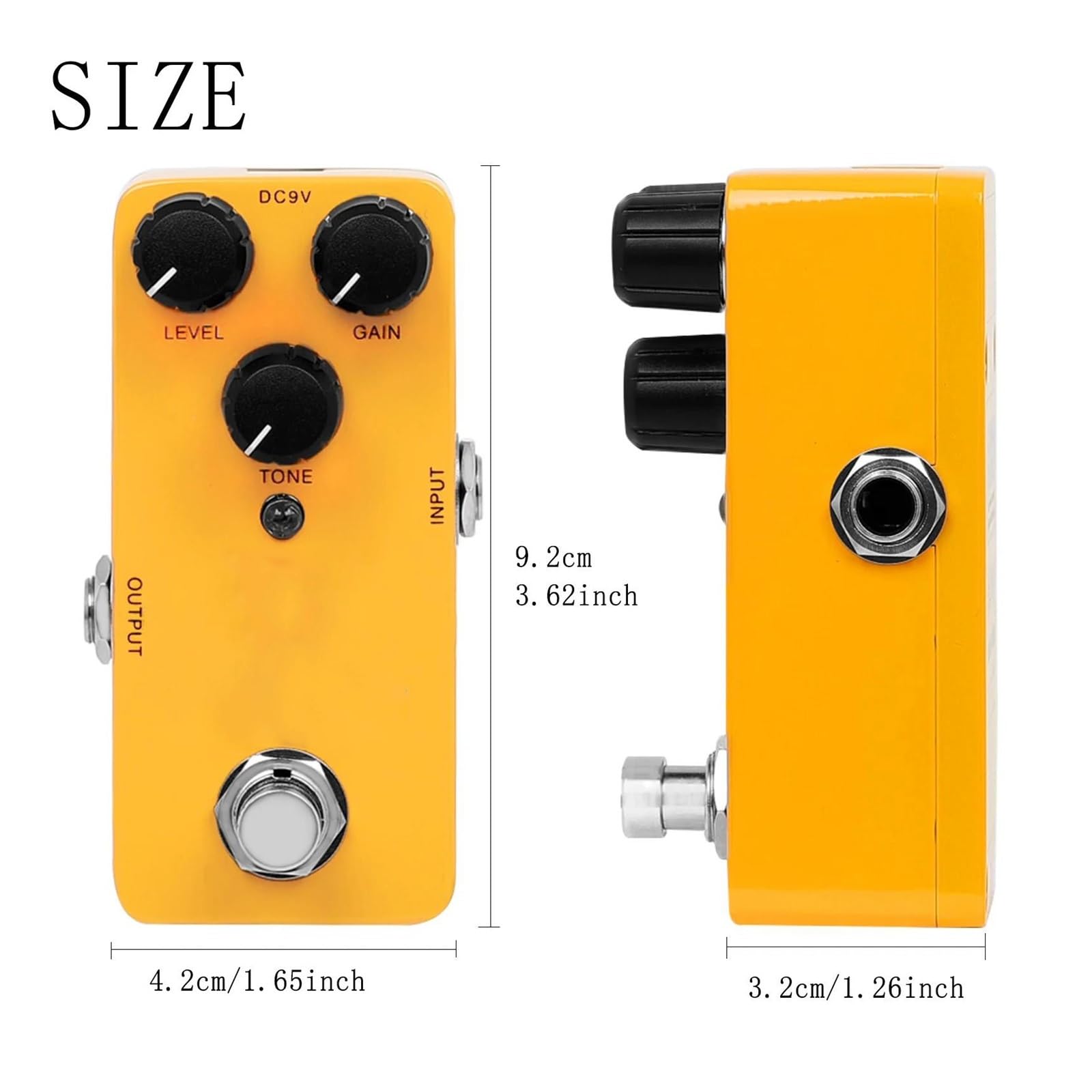 Efekty Gitarowe Z Efektami True Bypass Mini Monophonic Distortion Akcesoria