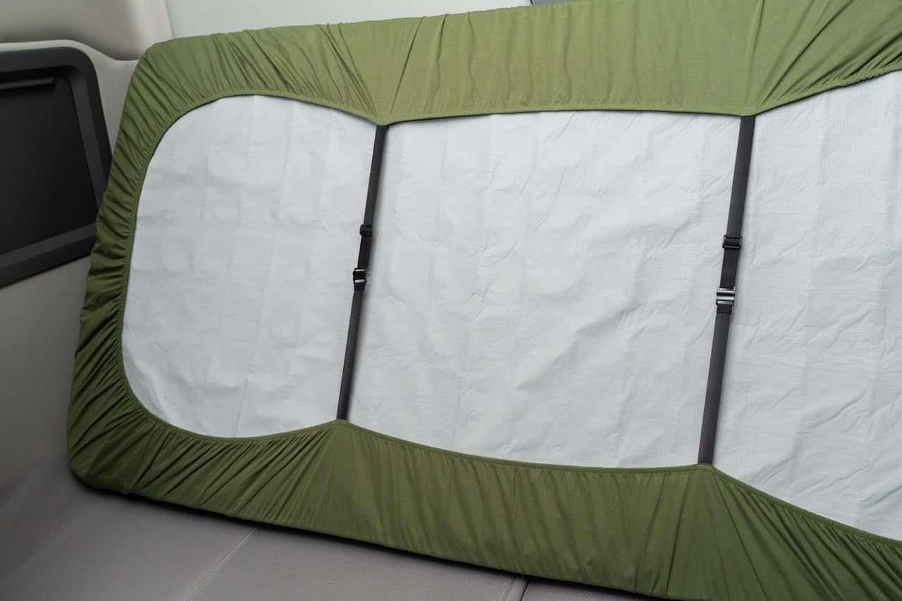 Twin/Twin XL Waterproof Mattress Protector with Sheet Holder Straps – Soft, Breathable Cotton Cover, No-Slip Design, Machine Washable – Ideal for Home, Dorm, Truck Beds, and Care Facilities – Green