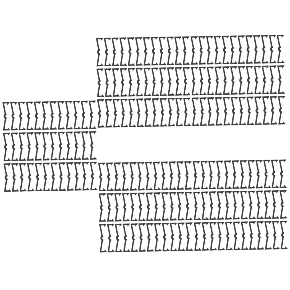 ULTECHNOVO 5 Set Di Ganci Per Pannelli Forati Per Accessori Versatili Per Garage Con Pannelli Forati Installazione Rapida 100 Pezzi * 5