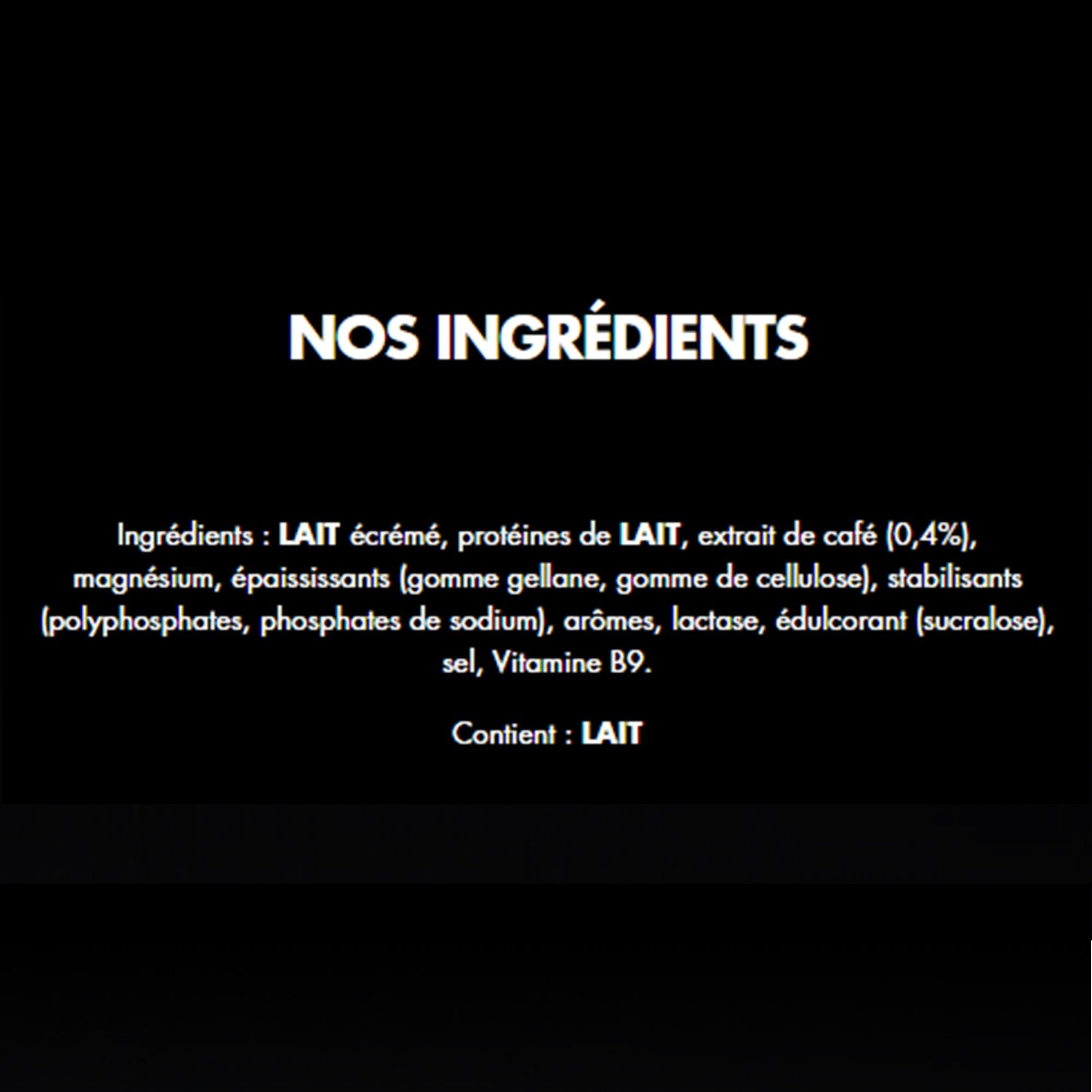 Hipro - Boisson protéinée goût café latte - 330ml - Lot de 8x330ml