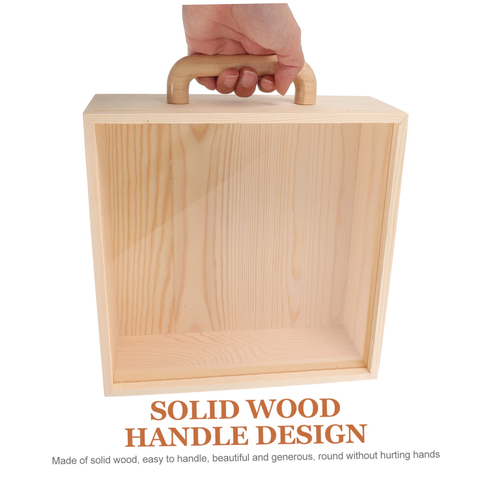 Anneome Caja De Madera Para De Boda Tapa Transparente Contenedor y Recuerdos Para De Invitados y De Honor