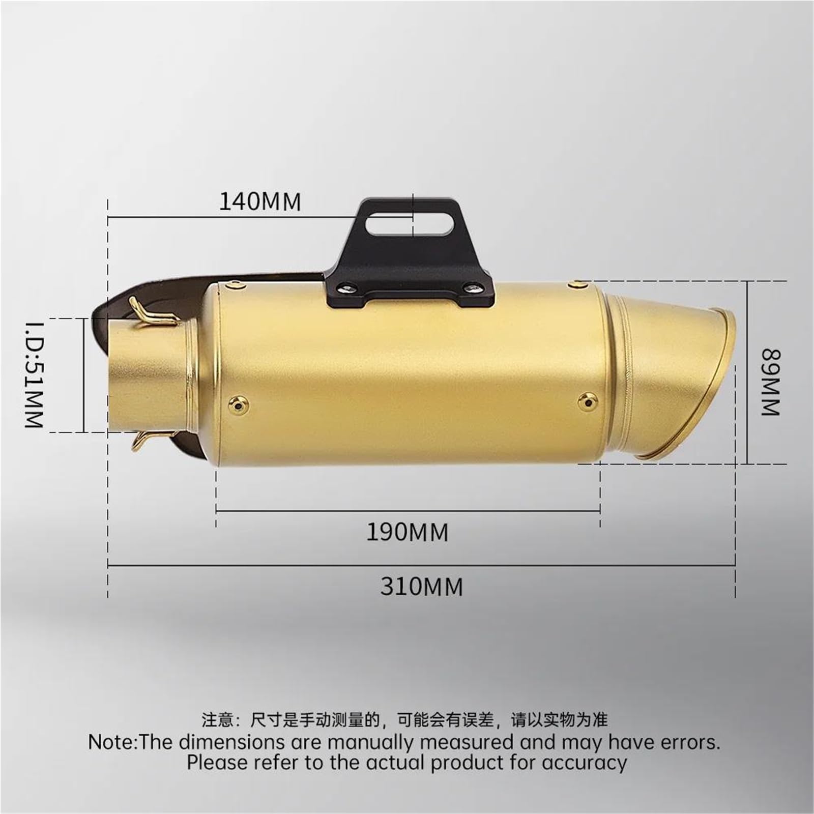 Tuyau De Silencieux De DéFlecteur Tubo Anecoico Per Scarico Moto Con Db Killer, 51 Mm, Progetto Di Marmitta Per R3 R6 R30
