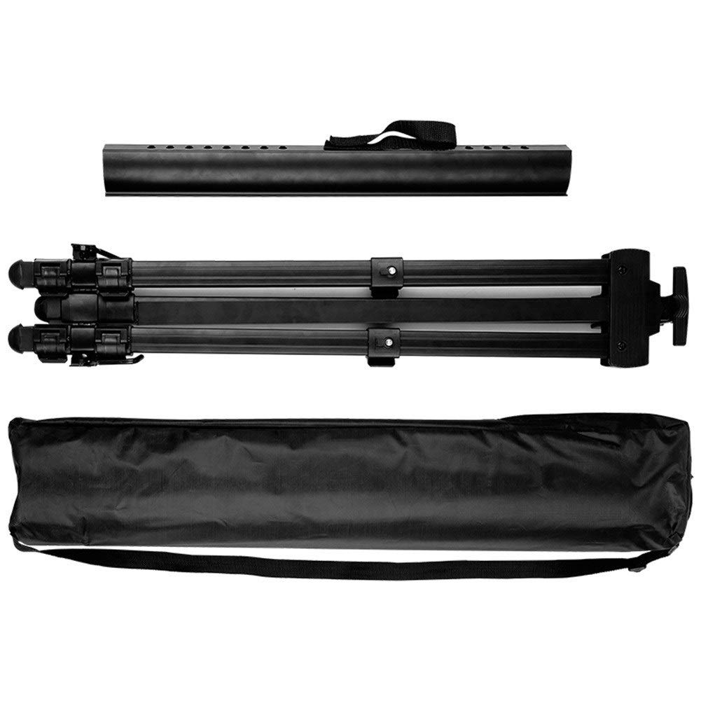 Caballete telescópico plegable para estudio de campo, para pintura, trípode con bolsa de transporte, color negro (caballete + tablero de dibujo 4K)