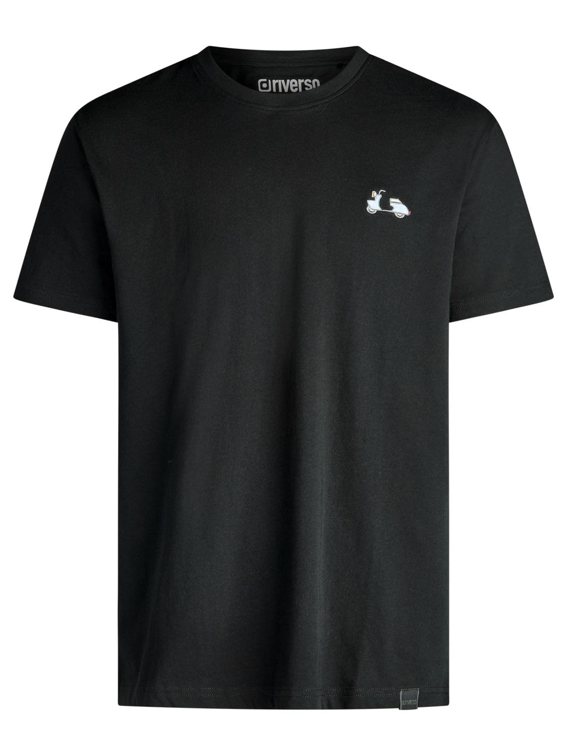 riverso Tshirt Herren Regular Fit RIVJay 3er Set Pack Besticktes T-Shirt | Rundhals Kurzarm Sommer Tee Shirt Stick Schwarz Grau Weiß Grün S M L XL XXL 3XL 4XL 5XL