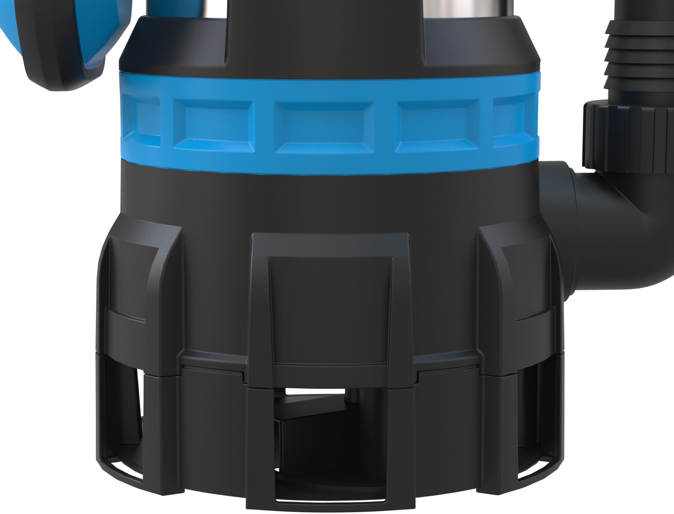 Güde 94600 Kombitauchpumpe GS 750.1 2in1 (750 W, 16.500l/h, max. Förderhöhe 9 m, max. Eintauchtiefe 7 m), Blau, Schwarz