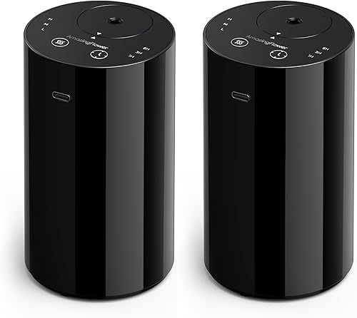 Difusor de aceite esencial sin agua, difusor de aromaterapia portátil con capacidad de 0.7 fl oz, mini difusor de aroma a pilas, 3 niveles de niebla disponible en Yaxa Colombia