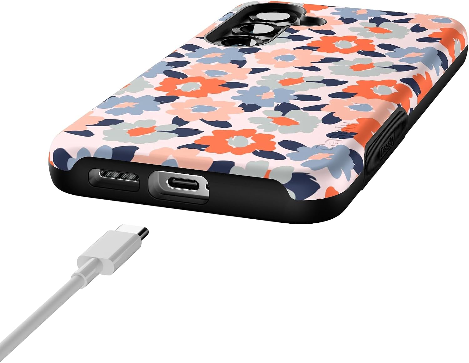 Casely Galaxy S25 Case | Field of Flowers | Pastel Floral | Bold Protective Design | Compatible with MagSafe