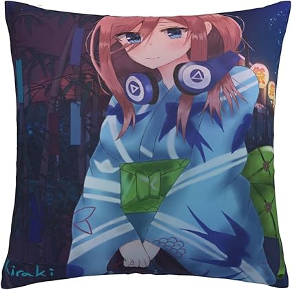Amazon 枕カバー 五等分の花嫁 アニメ 印刷 の隠しジッパーは洗濯 脱臭が可能 枕カバー クッションカバー ピローケース 抱き枕カバー まくら 柔らかい コットン おしゃれ 背当て飾り 両面 綺麗 お宅 可愛い グッズ 萌え ギフト 春夏秋冬 四季 45x45cm 枕カバー ピロー