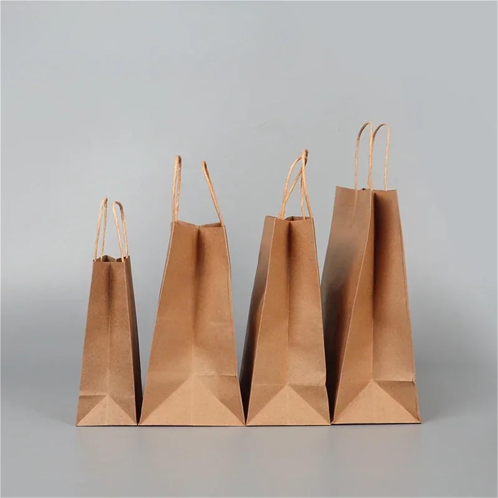 sac kraft Sacs En Papier Kraft Brun Avec Poignée, 10/20 Pièces