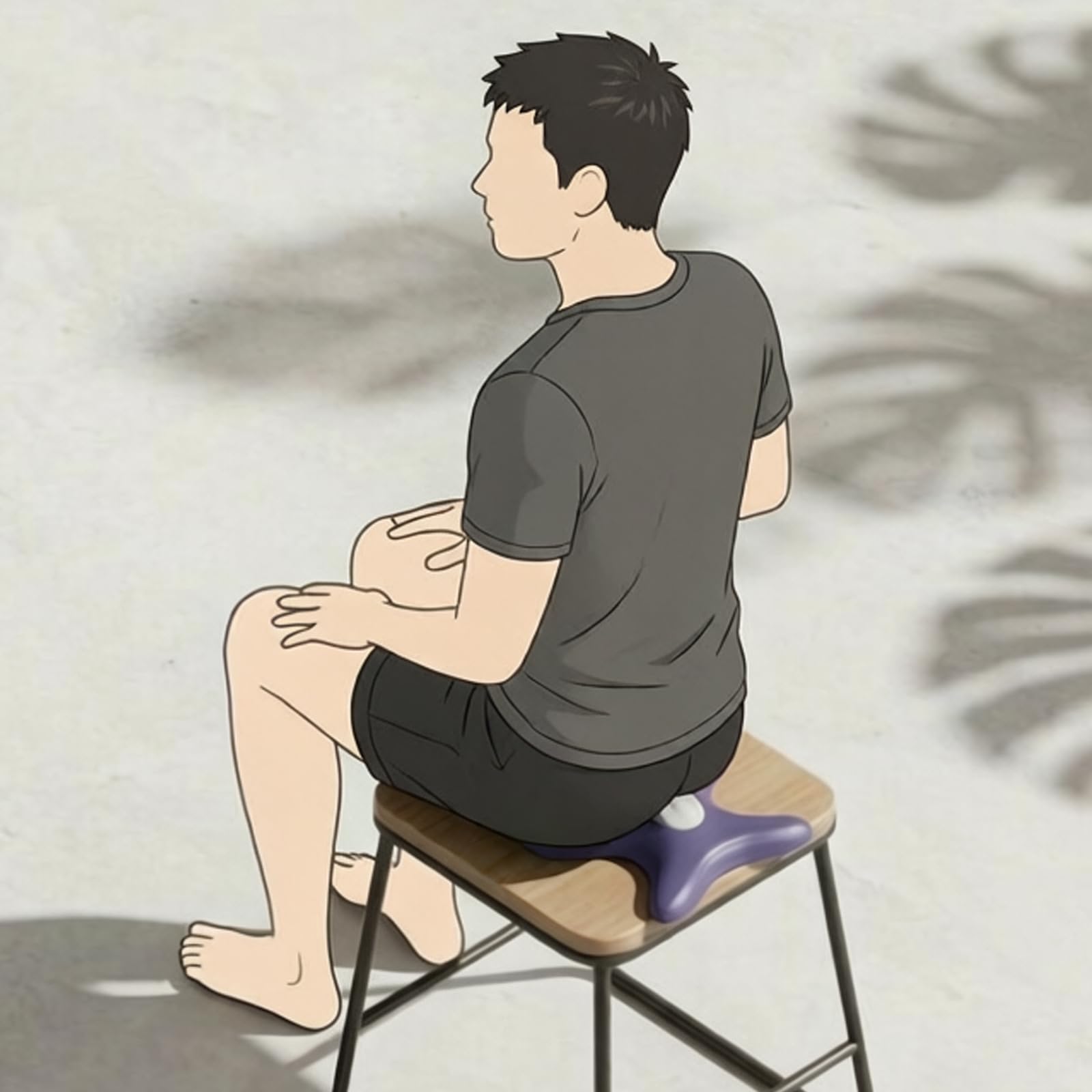 Entraîneur Portable du Plancher pelvien pour Hommes, Appareil d'exercice Kegel avec télécommande, Appareil Ergonomique de renforcement du Plancher pelvien Bleu Marine pour Un Usage Domestique