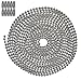 10 Foot Length Ball Chain, #3 Size, Aluminum, & 10 Matching Connectors
