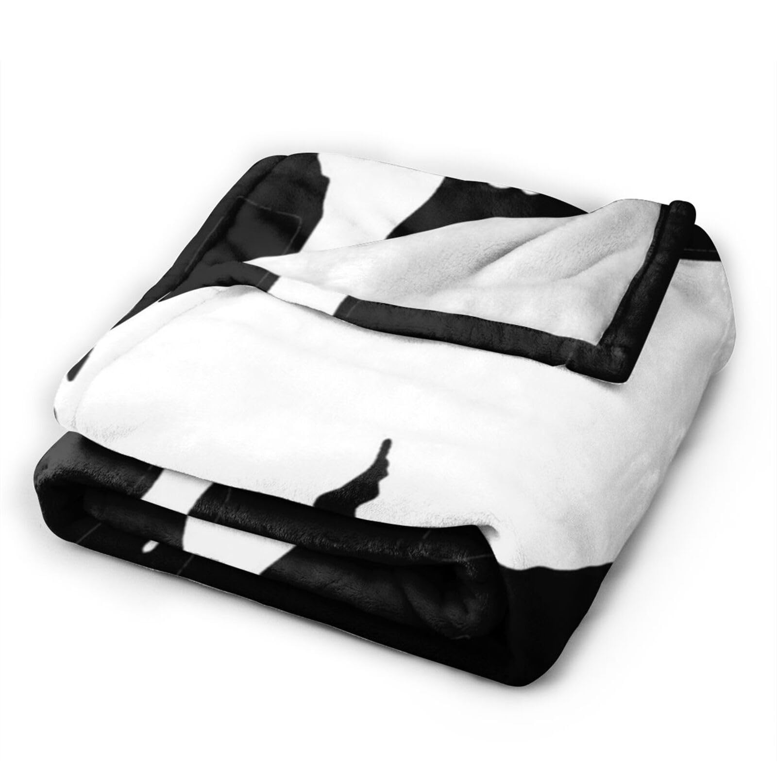 Coperta di capra, 101,6 x 127 cm, in pile di flanella, morbida, leggera, confortevole, calda, a tema capra, per amanti delle capre, adulti e bambini