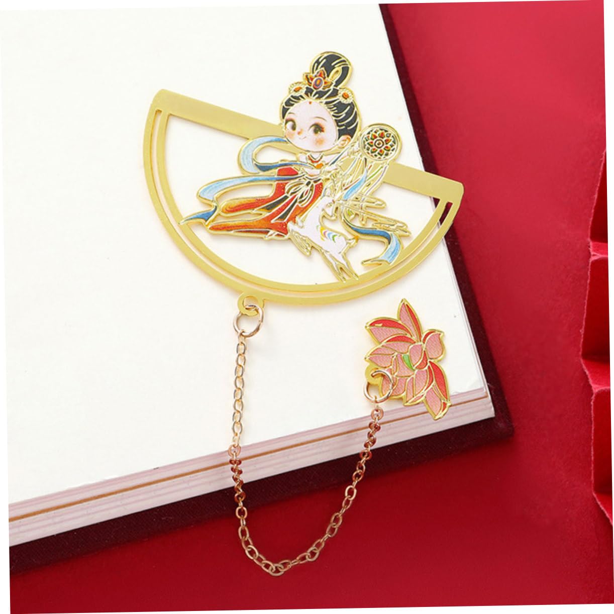 OSALADI 3 Sätze Lesezeichen Im Chinesischen Stil Buchmarke Lesezeichen Für Lesende Frauen Chinesische Stymarkmarke er Stil Coole Für Männer Messing 3 Stück * 3