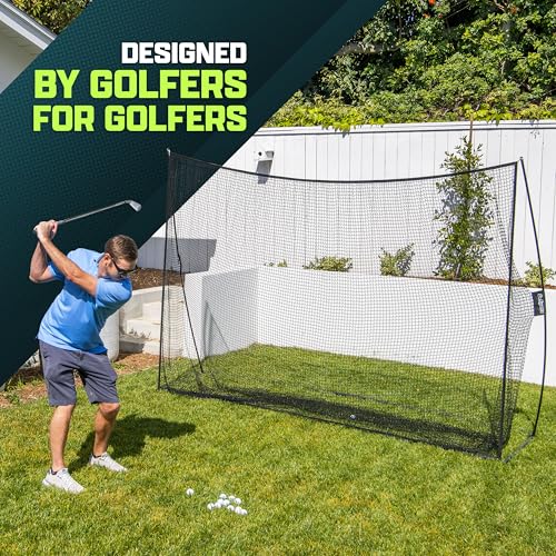GoSports 10x7ft Black Golf Hitting Net