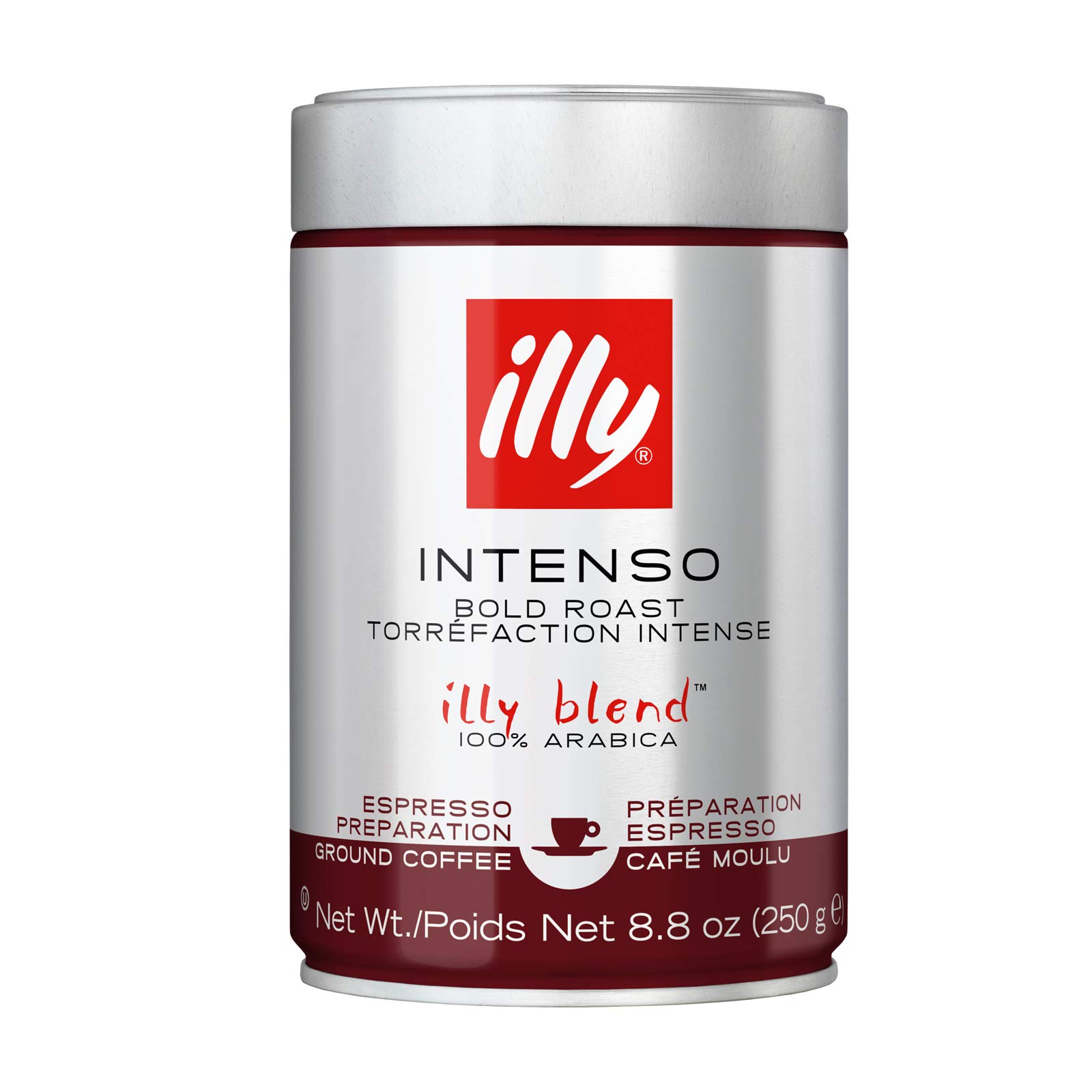 illy, kawa mielona o intensywnym smaku espresso - 1 x puszka 250 g