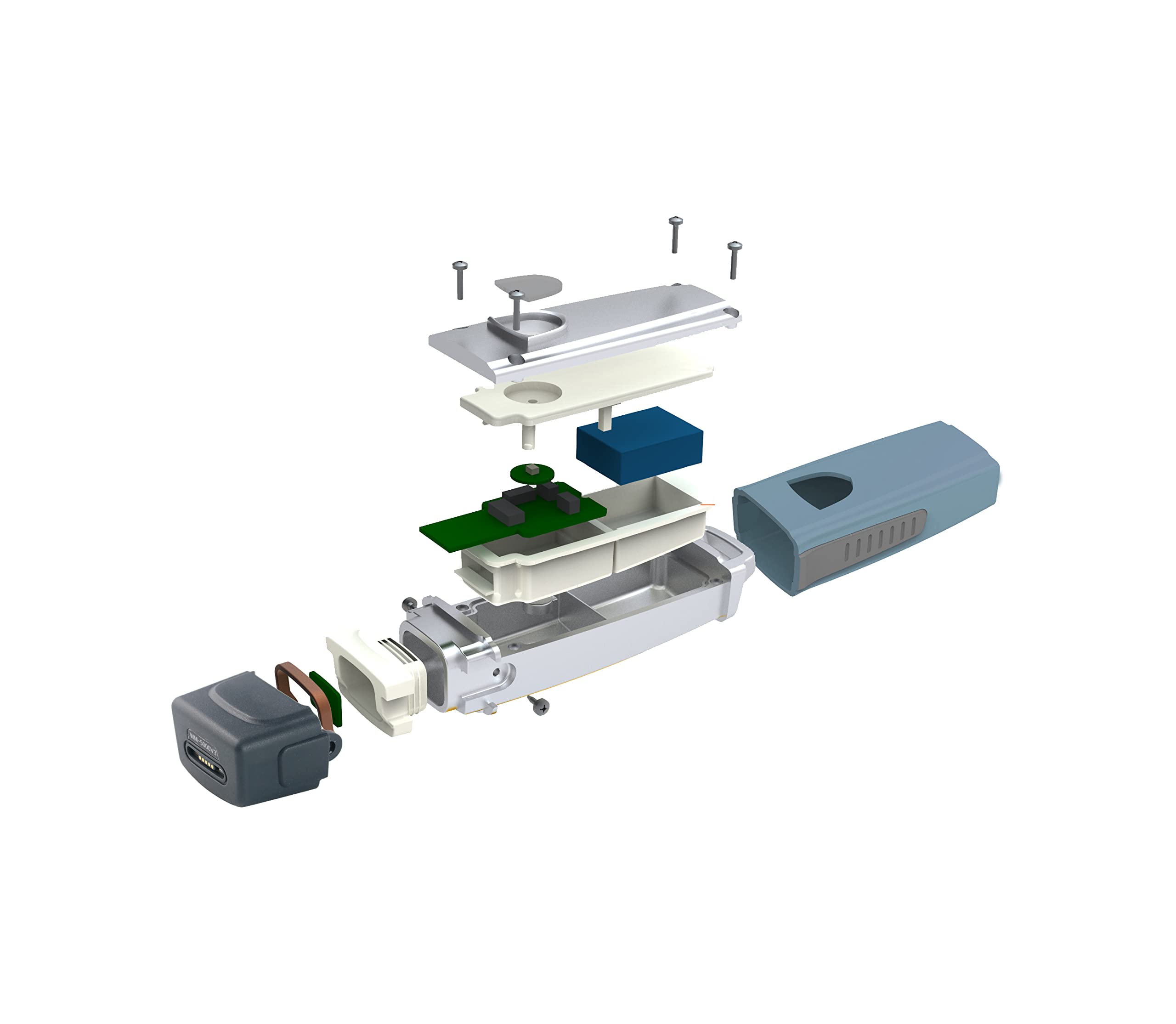 Guard Patrol Tour Management System 125KHz RFID, 4PCS Guard Tour Security Wand Reader for Security Patroling, 40pcs Checkpoint+Free Cloud Software