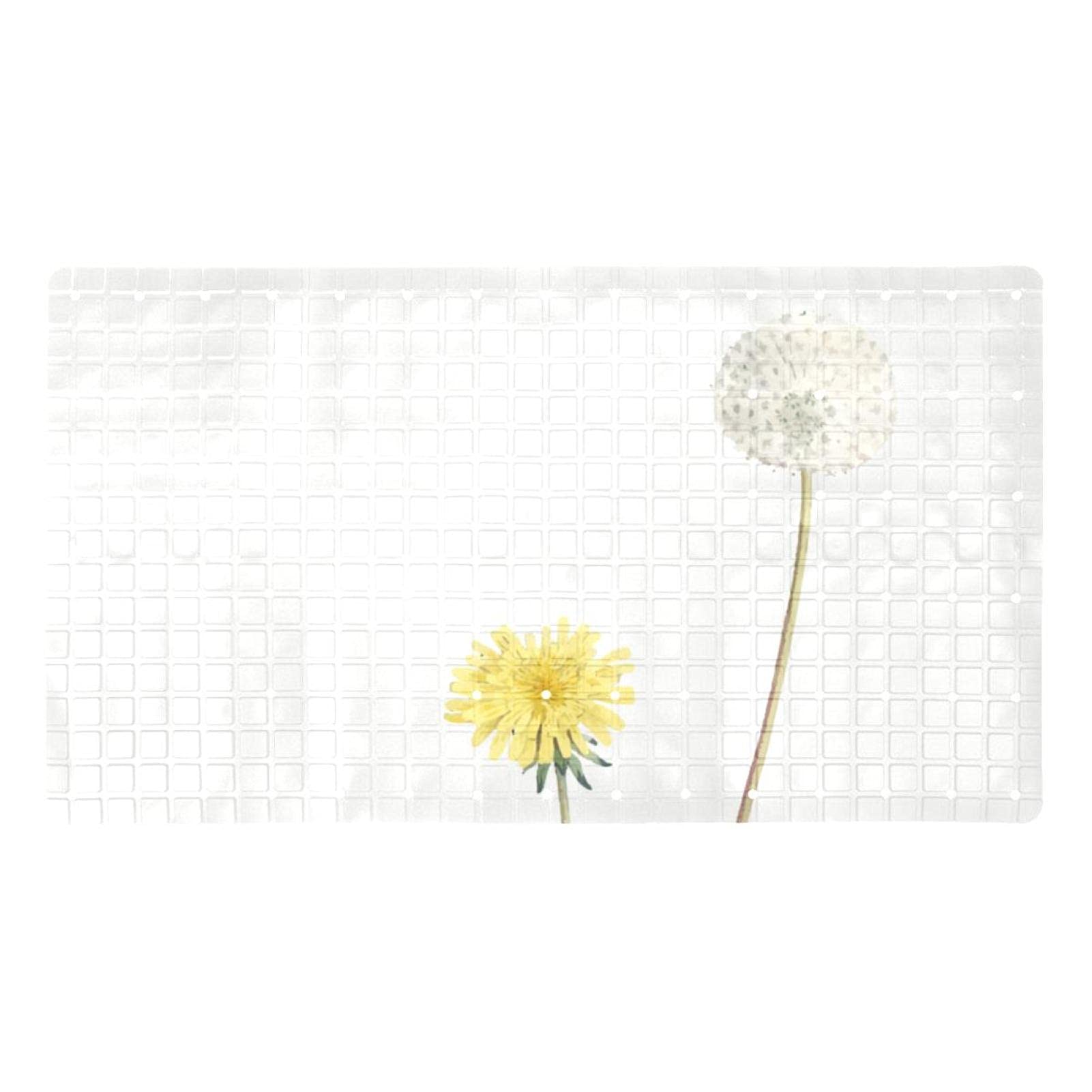 Tapis antidérapant baignoire à ventouses et drainage optimal