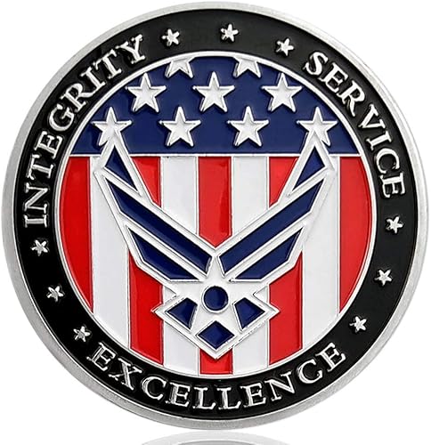 Miniatura 2 de Moneda de desafío de juramento de alistamiento de la Fuerza Aérea de los Estados Unidos para regalos de