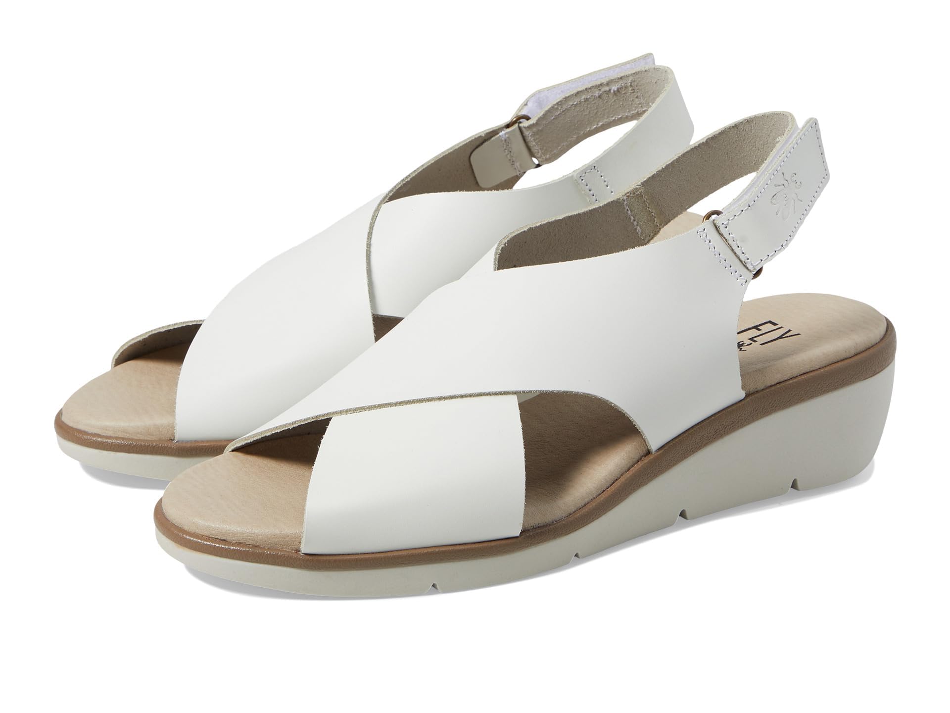 Fly London Women's NABI058FLY Sandal, White, 6 UK