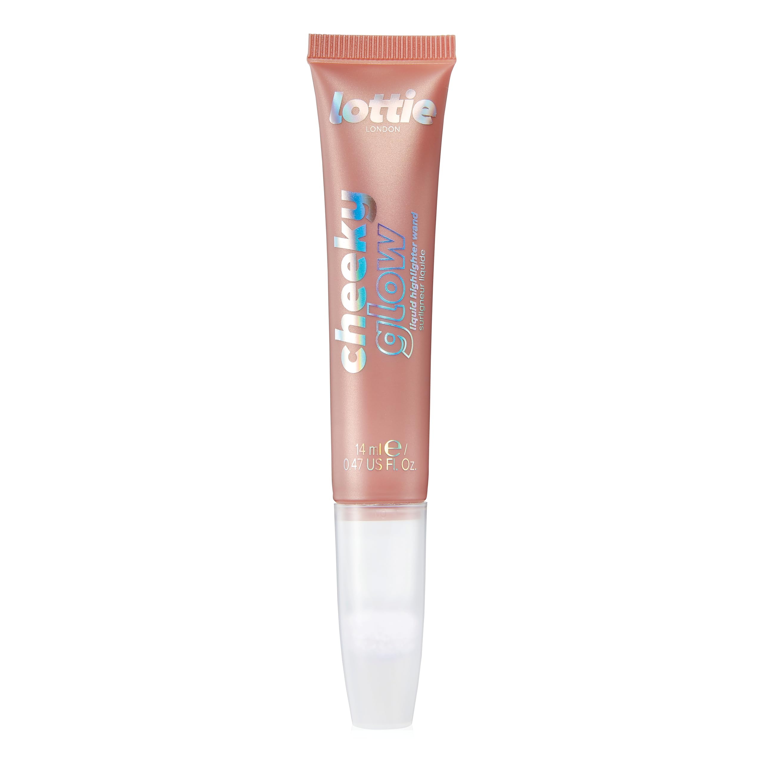 lottie LONDONCheeky Glow Highlighting Wand - Peach Bellini - Highlighter/Blush Hybrid with non-drying formula - 1.5g