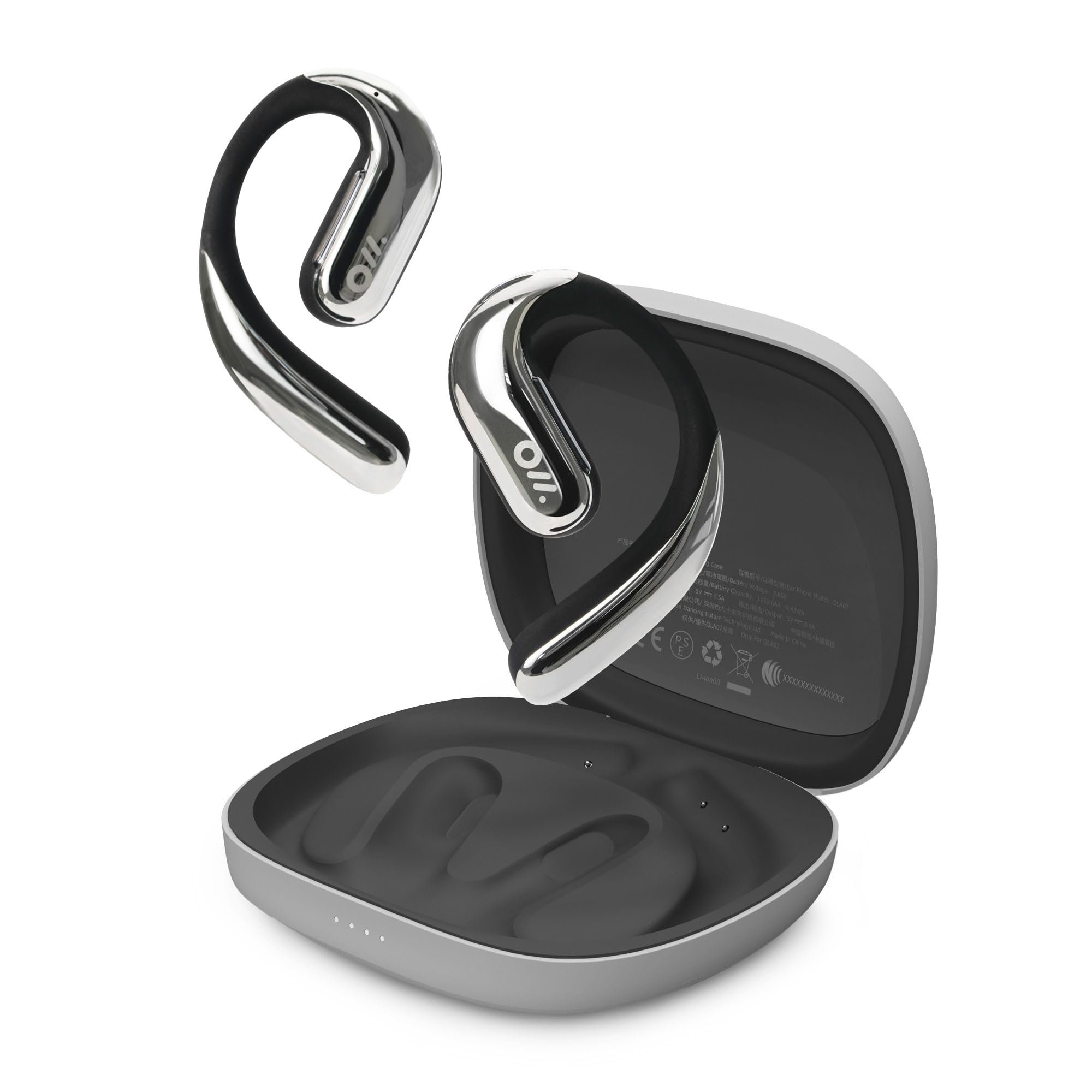Photo 1 of Oladance OWS Pro Open-Ear True Wireless Headphones, Silver