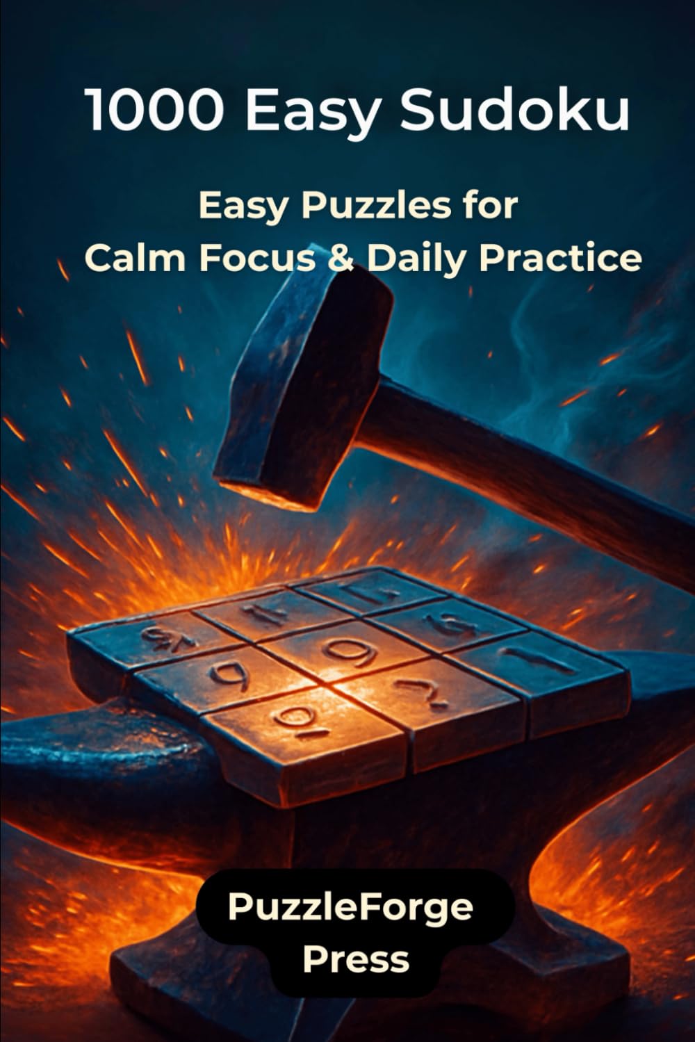 1000 Easy Sudoku: Easy Puzzles for Calm Focus and Daily Practice (PuzzleForge™ Easy Sudoku Forge Series – Relaxing Brain Training Puzzles)
